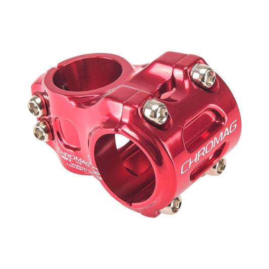 Avanço CHROMAG HIFI V2 0° vermelho — vista principal sobre fundo branco