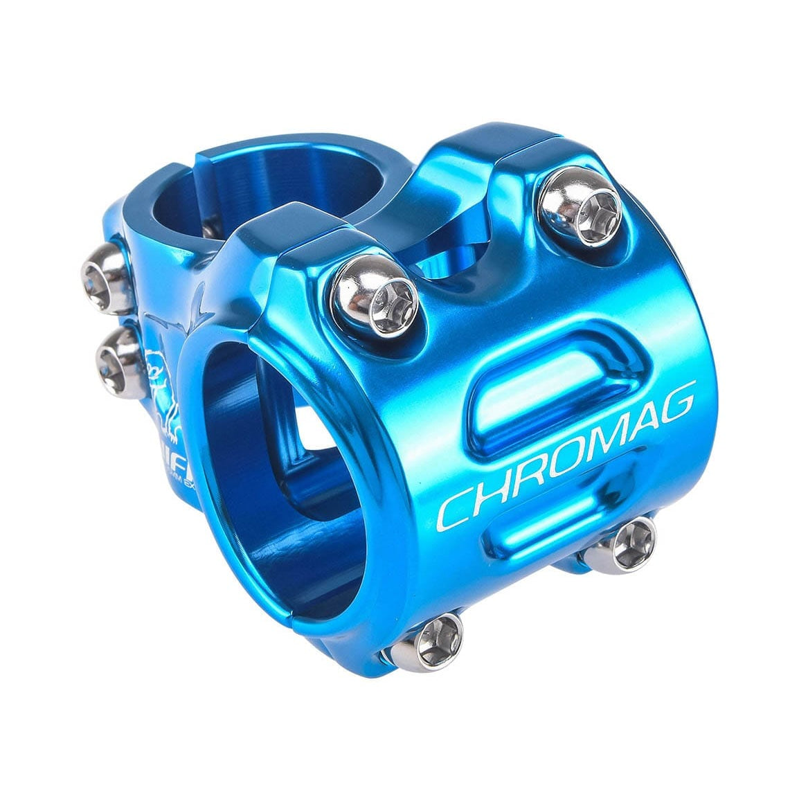 Avanço CHROMAG HIFI V2 0° azul — vista principal sobre fundo branco
