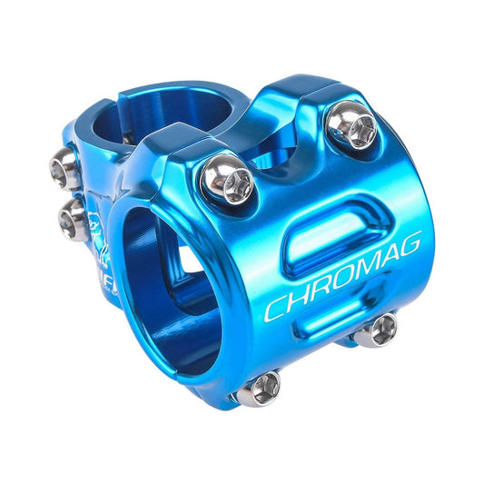Avanço CHROMAG HIFI V2 0° azul — vista principal sobre fundo branco