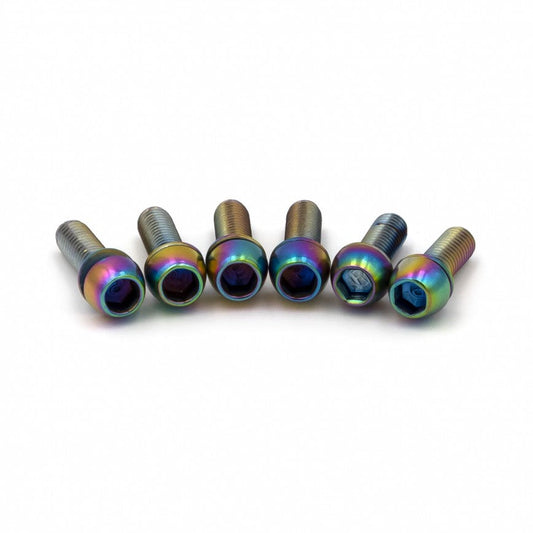 Conjunto de parafusos TITLE ST1 Oil Slick (x6) — vista principal sobre fundo branco