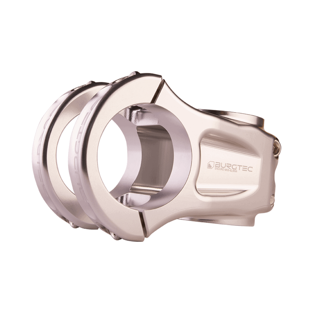 Avanço BURGTEC ENDURO MK3 prateado — vista principal sobre fundo branco