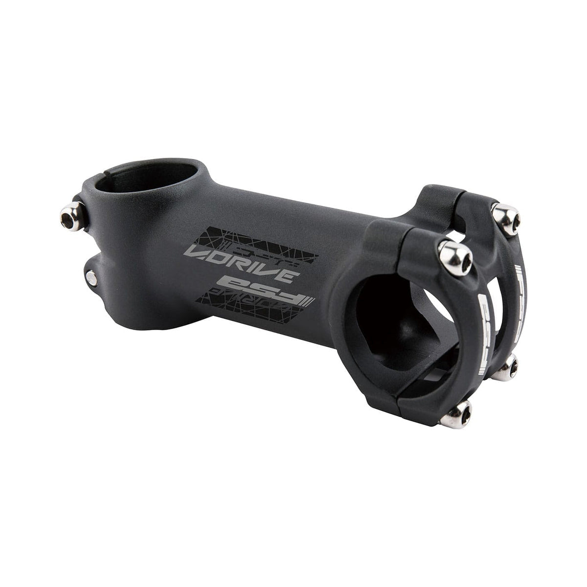 Avanço FSA V-Drive em alumínio +/-6° preto — vista principal sobre fundo branco
