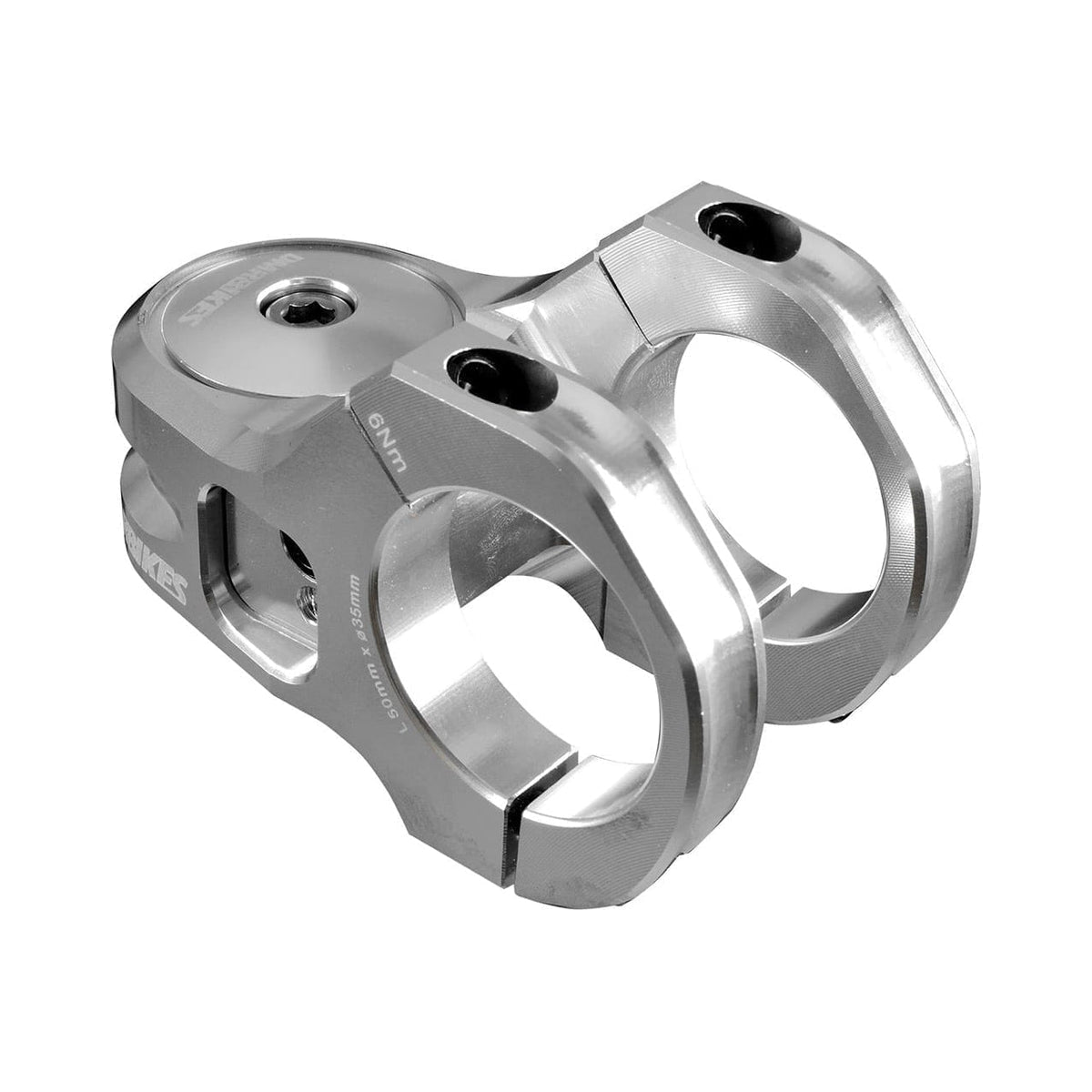 Avanço DMR DEFY50 com elevação de 5mm prateado — vista principal sobre fundo branco