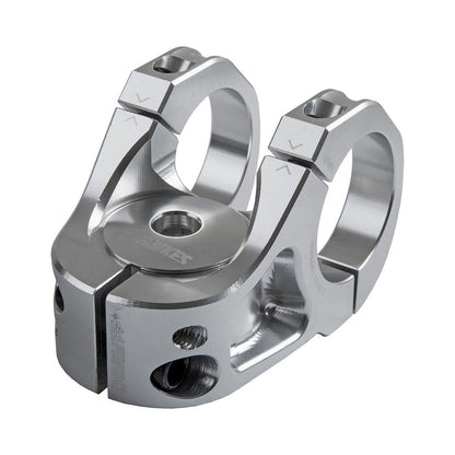 Avanço DMR DEFY35 com elevação de 5mm prateado — vista principal sobre fundo branco