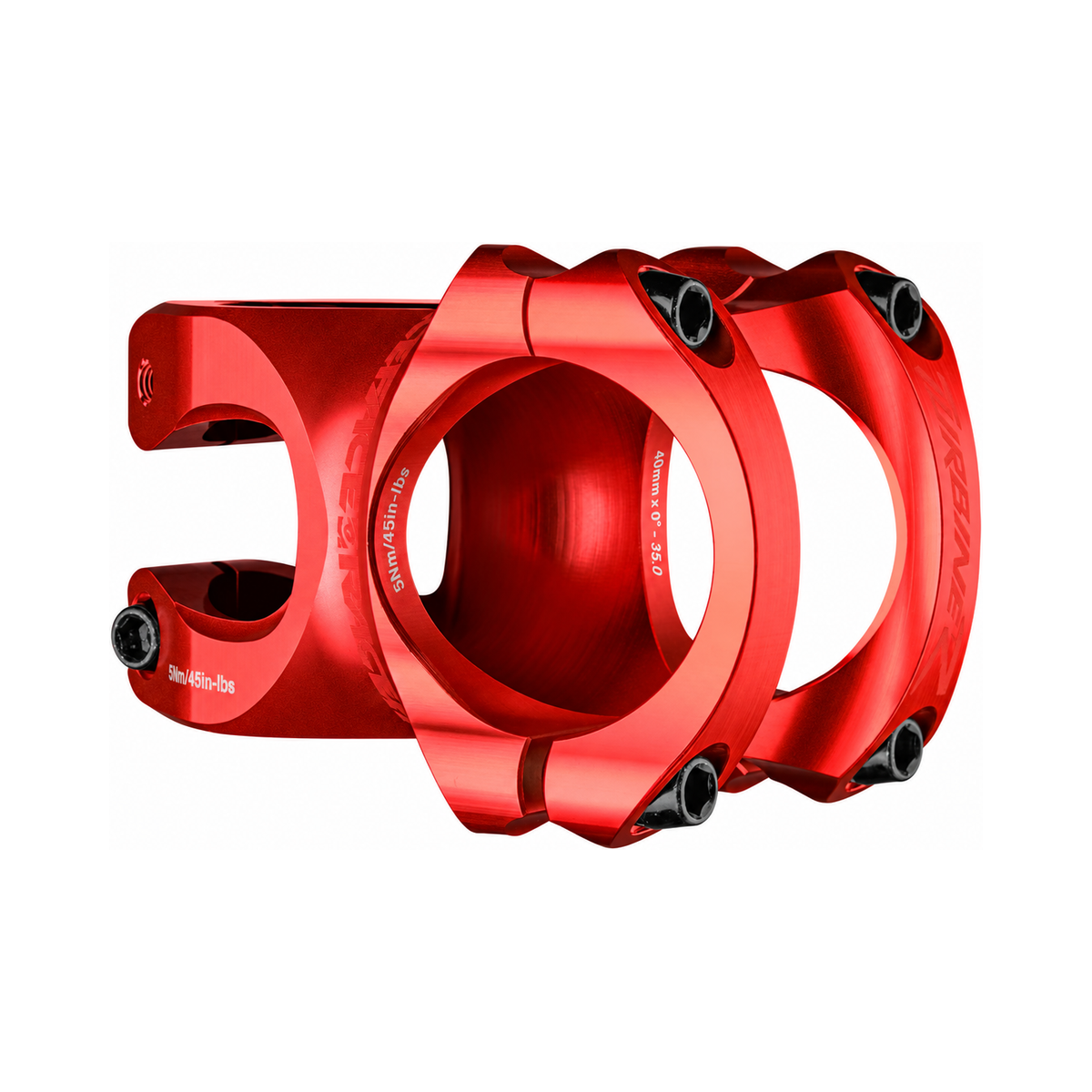 Avanço RACE FACE TURBINE R 35 vermelho — vista principal sobre fundo branco
