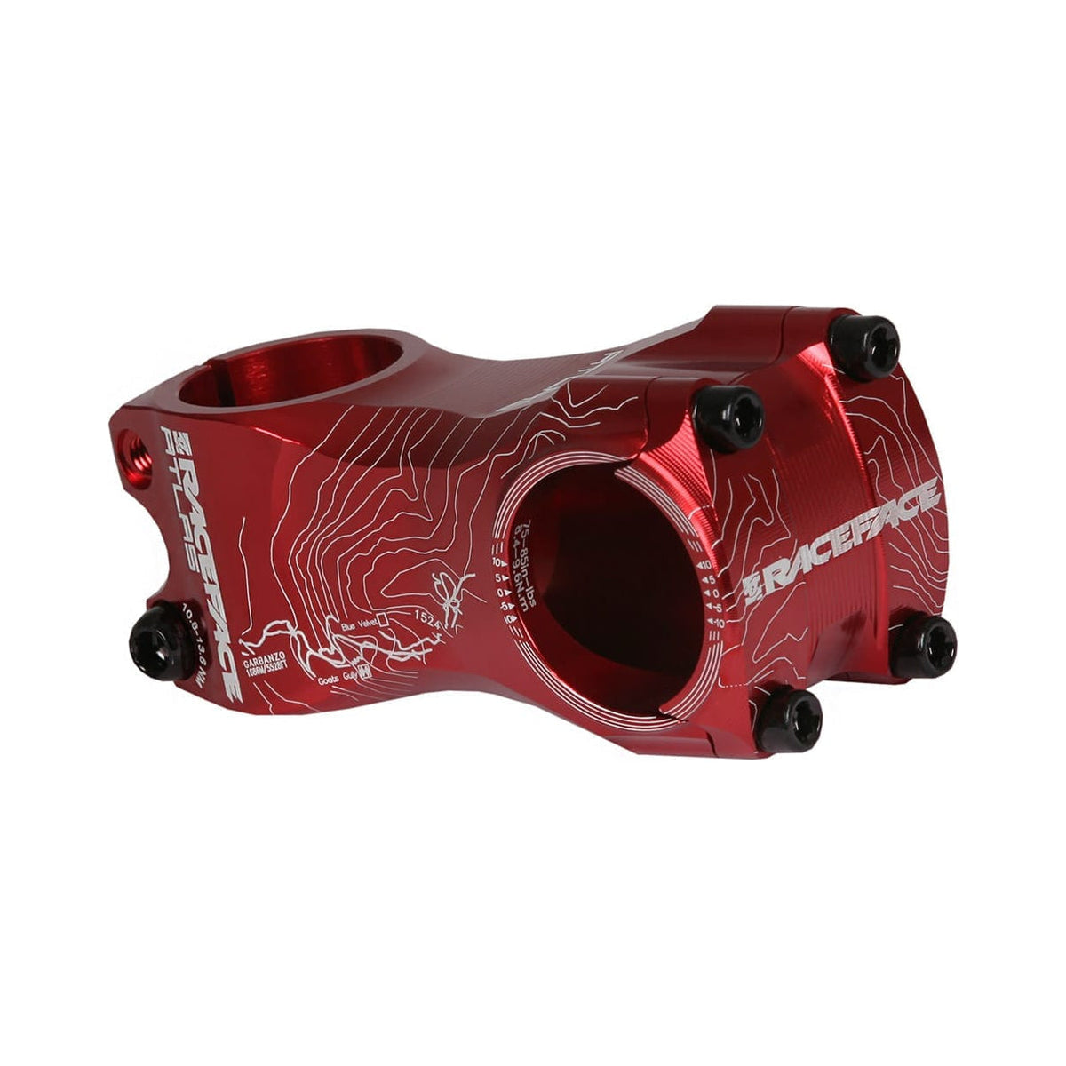 Avanço RACE FACE ATLAS 0° vermelho — vista principal sobre fundo branco