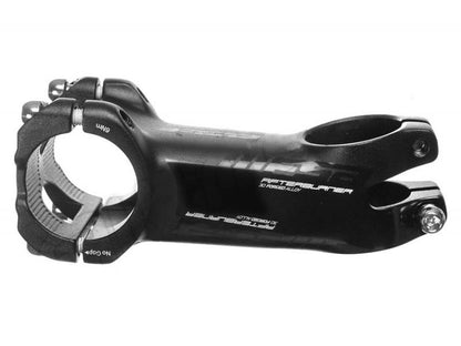 Avanço FSA AFTERBURNER em alumínio -12° preto — vista de perfil esquerdo