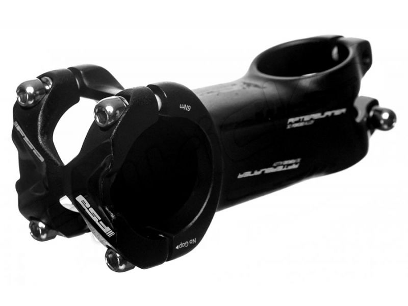 Avanço FSA AFTERBURNER em alumínio -12° preto — vista frontal a três quartos