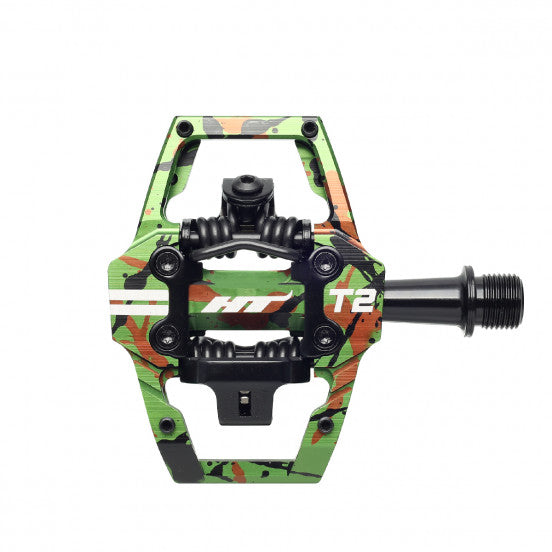 Pedais HT COMPONENTS ENDURO T2 Verde Camuflado