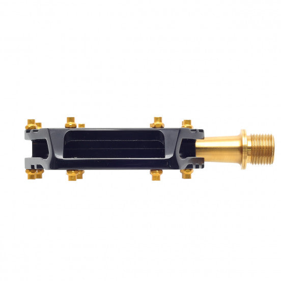 HT COMPONENTS AR09T Pedais planos de titânio Preto