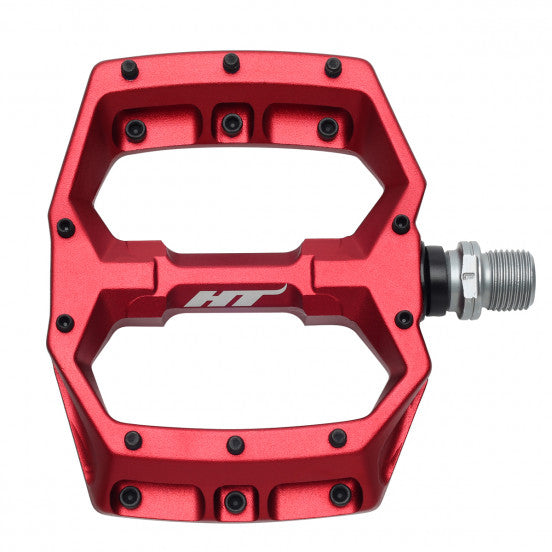 Pedais planos HT COMPONENTS Spider AF03 Vermelho
