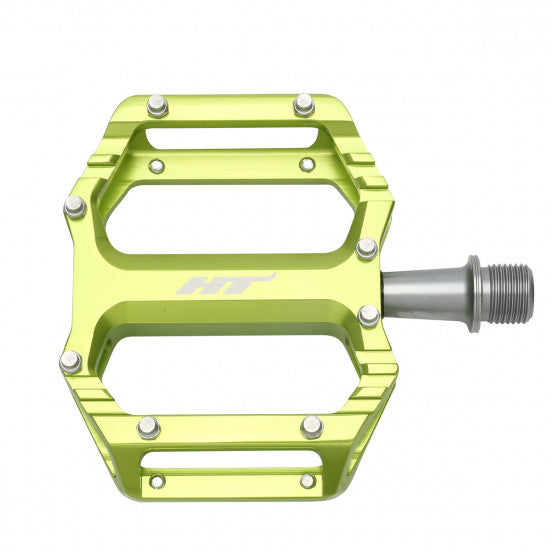 Pedais planos verdes AR09 da HT COMPONENTS