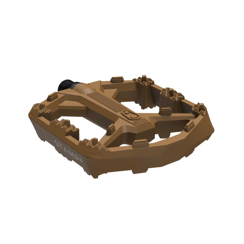 Pedais planos CRANKBROTHERS STAMP 0 Pequeno castanho