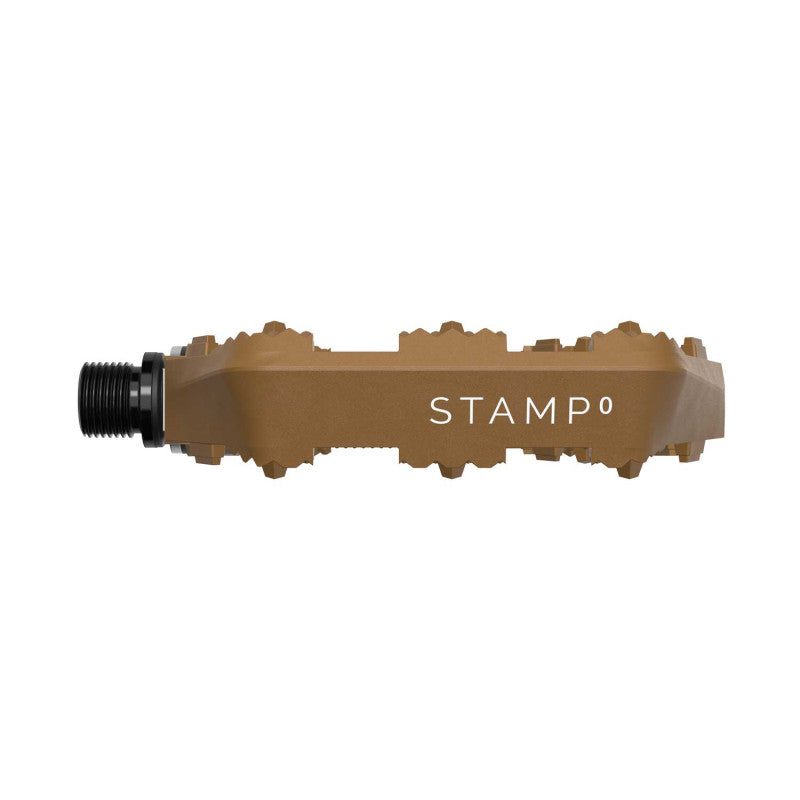 Pedais planos CRANKBROTHERS STAMP 0 Pequeno castanho