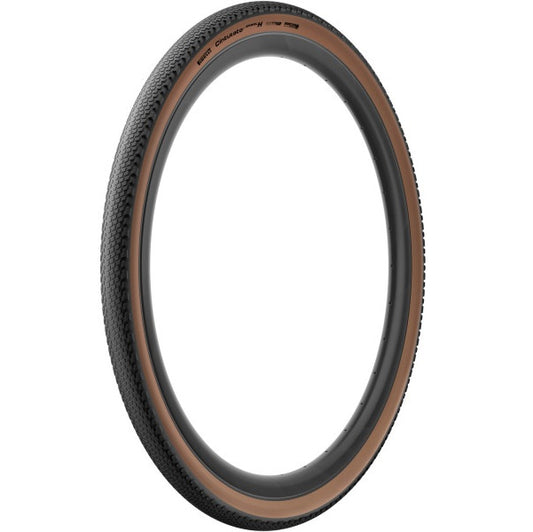 Pneu PIRELLI CINTURATO GRAVEL H de alto desempenho 700c, pronto para tubeless, bege clássico
