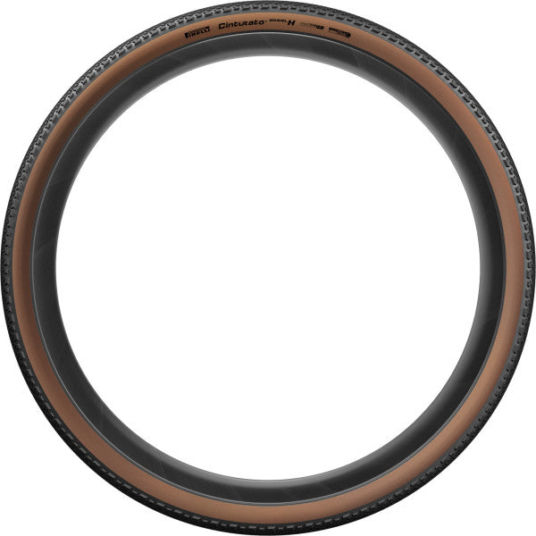 Pneu PIRELLI CINTURATO GRAVEL H de alto desempenho 700c, pronto para tubeless, bege clássico