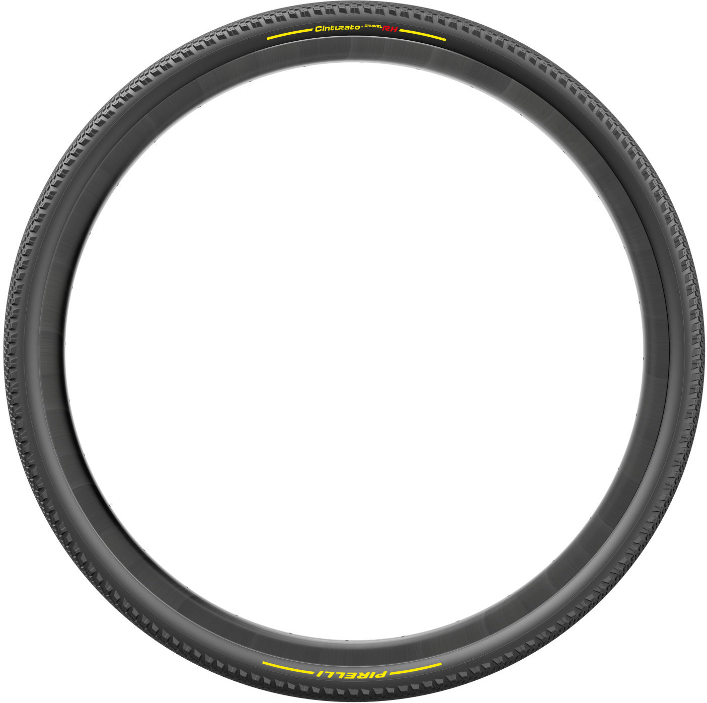 Pneu PIRELLI CINTURATO GRAVEL RH de alto desempenho 700c, pronto para tubeless, amarelo
