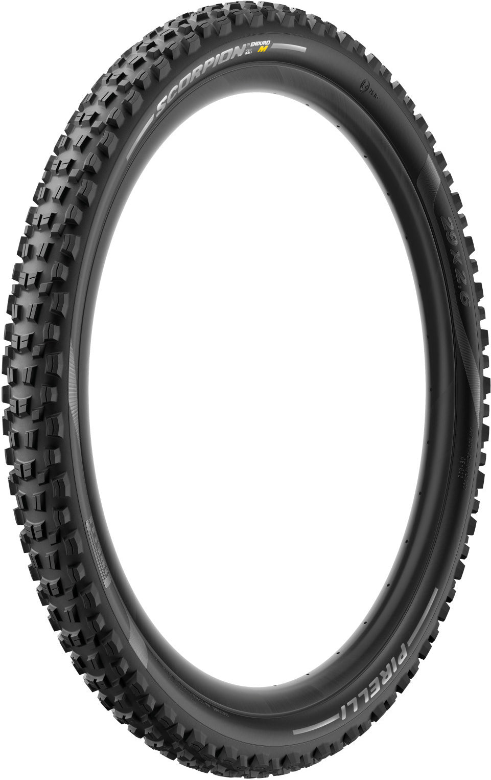 Pneu PIRELLI SCORPION ENDURO M EDIÇÃO DE COR 29x2.60 HardWall Tubeless Ready Talão Flexível Preto/Dourado