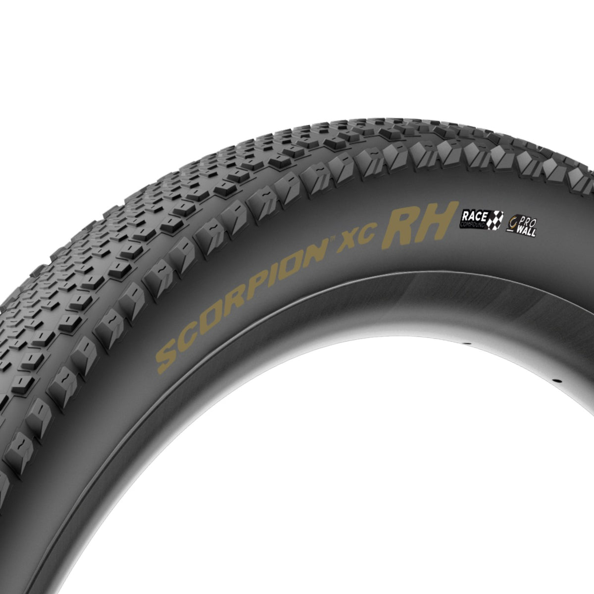 Pneu PIRELLI SCORPION RACE XC RH ProWall 29x2.40 Tubeless Ready de talão flexível Preto/Dourado