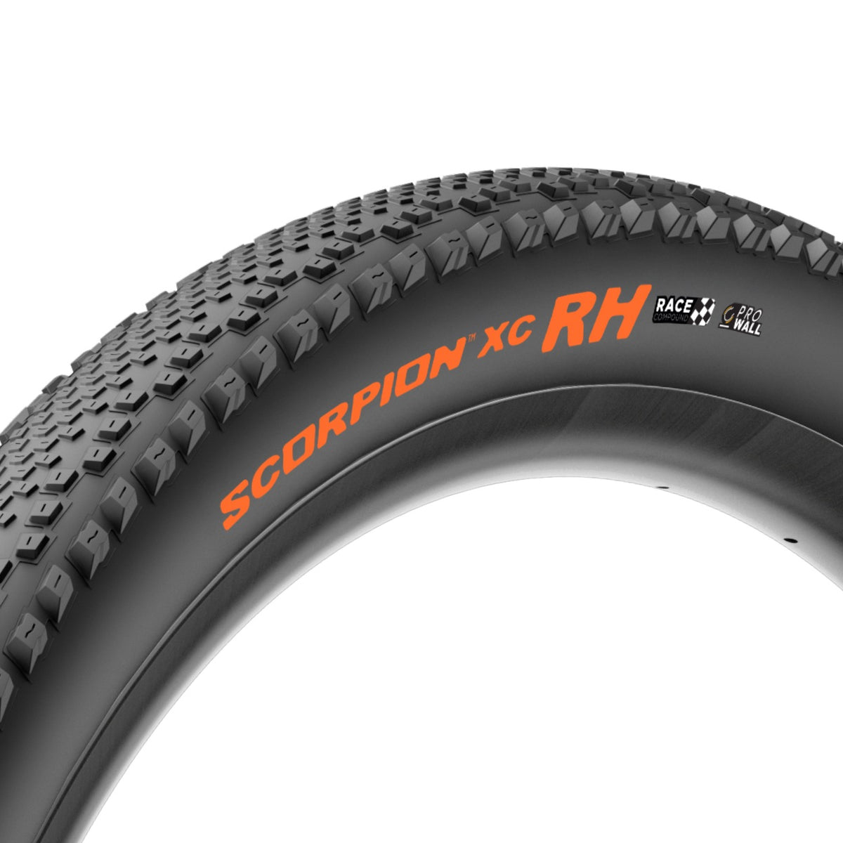 Pneu PIRELLI SCORPION RACE XC RH ProWall 29x2.40 Tubeless Ready de talão dobrável preto/laranja