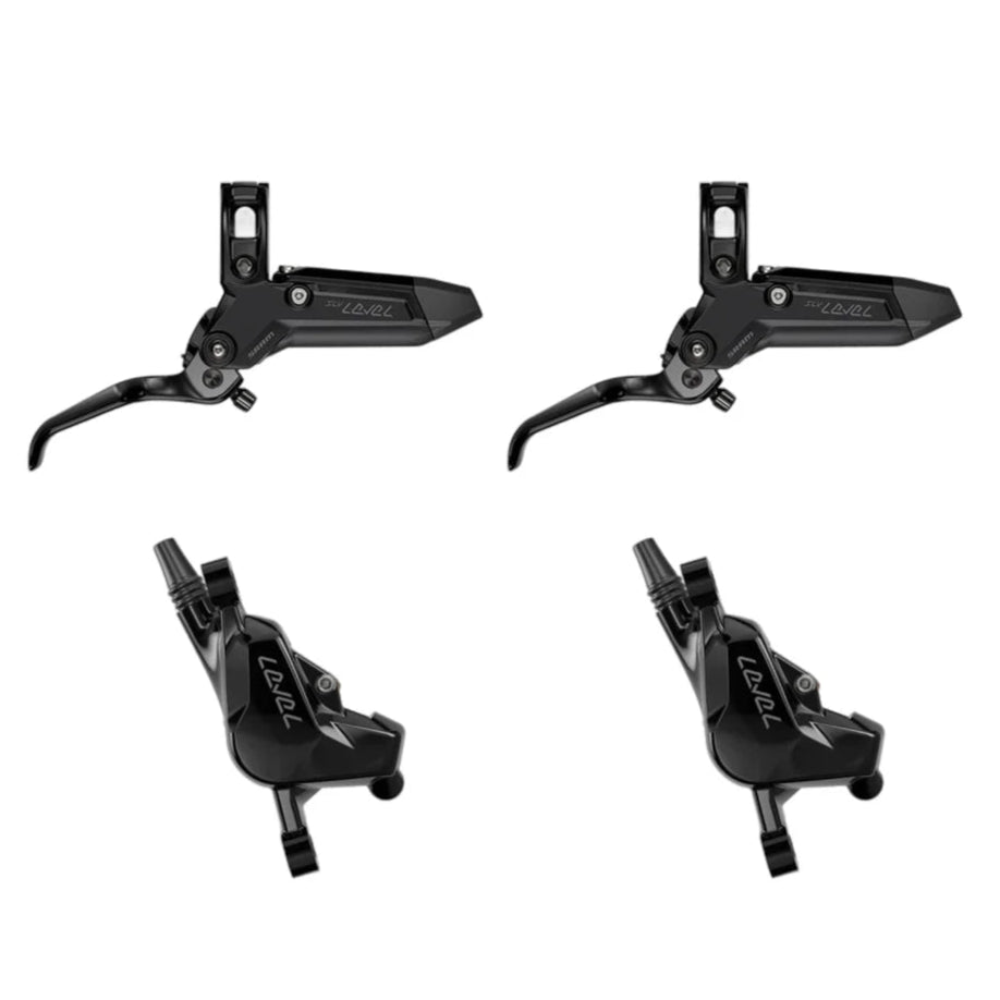 Par de travões de 2 pistões SRAM LEVEL SILVER STEALTH Preto