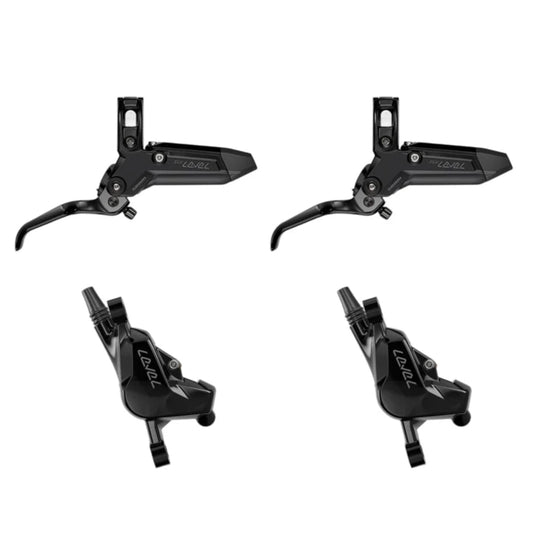 Par de travões de 2 pistões SRAM LEVEL SILVER STEALTH Preto