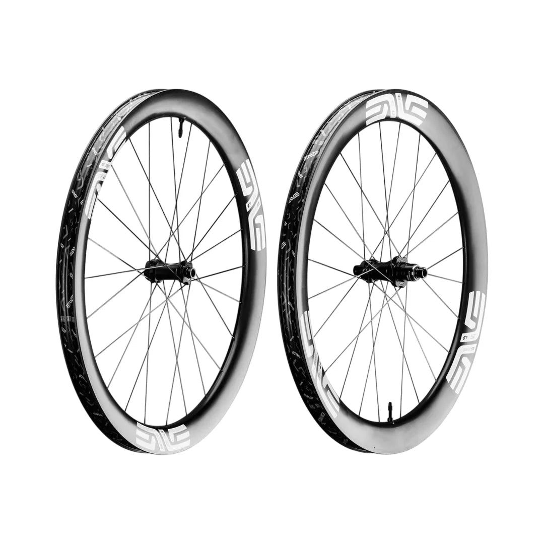 Par de rodas ENVE G SES 4.5 Tubeless Ready (Center Lock) Preto/Branco