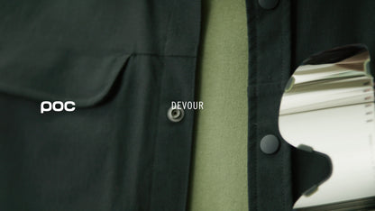 Óculos POC DEVOUR+ Preto Lente Clarity Trail Partly Sunny Silver