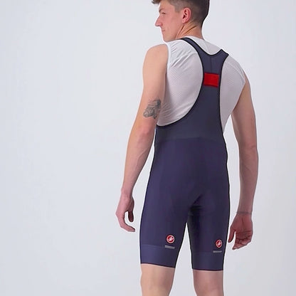 Calção de Ciclismo com Bretelas CASTELLI ENTRATA 2 Azul