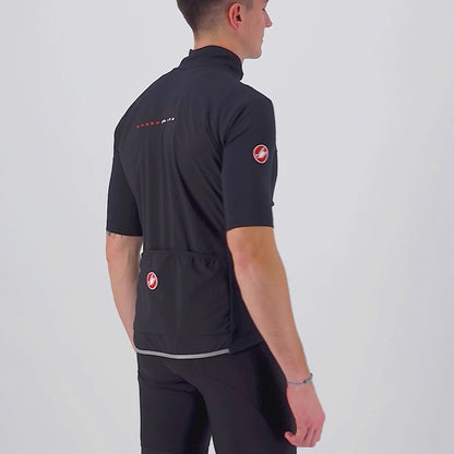 Maillot CASTELLI PERFETTO RoS 2 WIND Mangas Curtas Preto