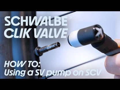 Lote de 2 Válvulas Tubeless SCHWALBE CLIK VALVE 40 mm Preto