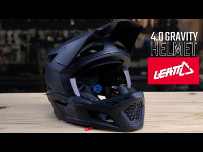 Capacete de BTT LEATT MTB GRAVITY 4.0 Preto