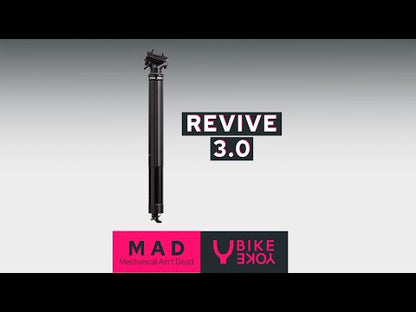 Canote de Selim Telescópico BIKEYOKE REVIVE 3.0 - Edição Limitada Prata