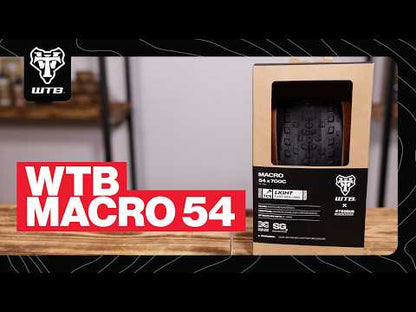 Pneu WTB MACRO 54 700x54c Dual DNA SG2 Tubeless Ready preto