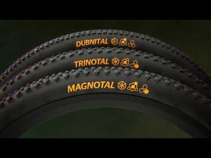 Pneu CONTINENTAL DUBNITAL Race Rapid 29x2.40 Tubeless Ready Souple Castanho