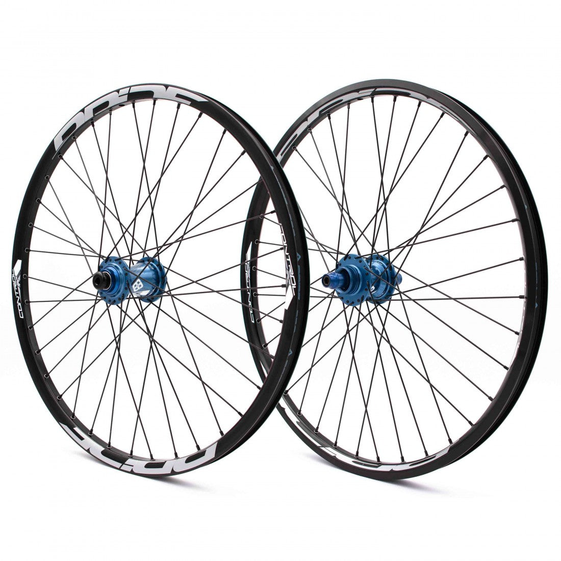 Par de Rodas PRIDE 24" (507mm) Control V1 Disc Eixos 20/10mm Azul