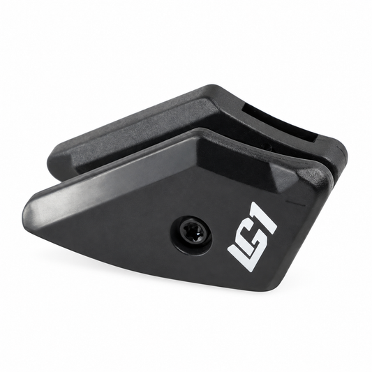 Guia inferior para guia de corrente E-THIRTEEN LG1 Gen 2/LG1/LG1+/LG1 Race preto #CGS20.SLDR.LWR.K — vista do produto sobre fundo branco