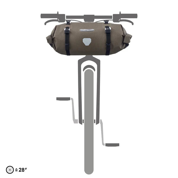 Saco de guiador ORTLIEB FLEX 9 L Saco de guiador Bege