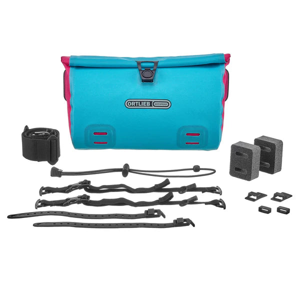 Saco de guiador ORTLIEB VELO SLING 3 L Cyber Blue/Pink