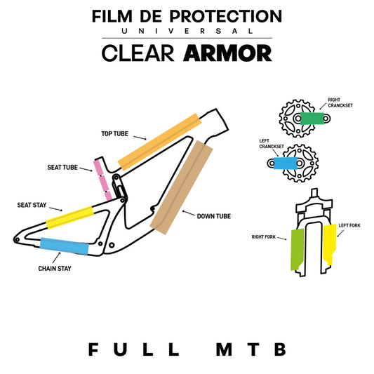 Protection de Cadre MONKEY'S SAUCE FULL UNIVERSAL MTB Matt