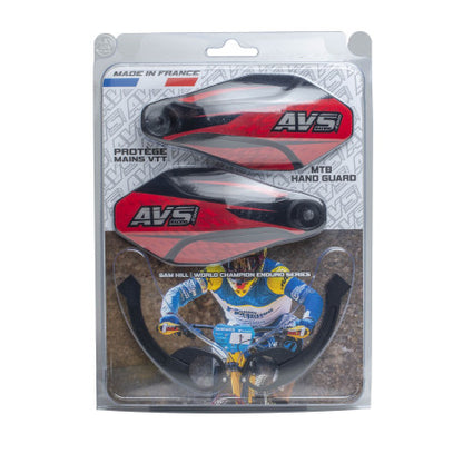 Protege Mãos AVS KIT DECO Grampo Alu Vermelho/Preto