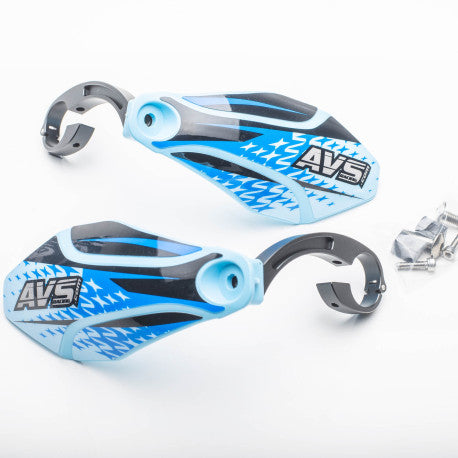 Proteção de mão AVS KIT DECO Alu Leg Azul claro/Preto