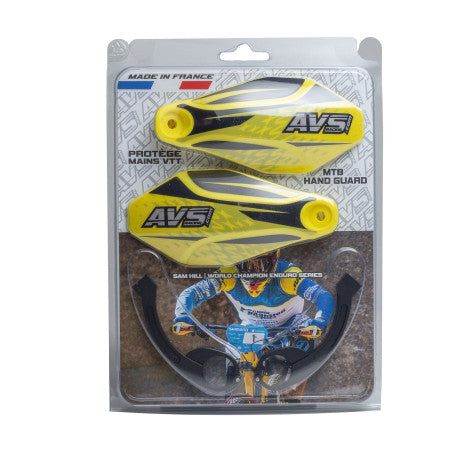 AVS KIT DECO Proteção de Mão Alu Perna Amarela/Preta
