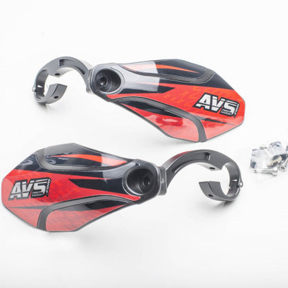 Protege Mãos AVS KIT DECO Grampo Alu Preto/Vermelho