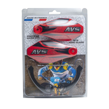 Protege Mãos AVS KIT DECO Grampo Alu Preto/Vermelho