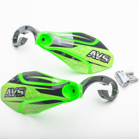 AVS KIT DECO Proteção de Mão Perna de Alumínio Verde/Preto