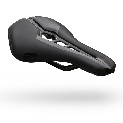 STEALTH TEAM CURVED 142mm PRO Saddle Trilhos de carbono Preto