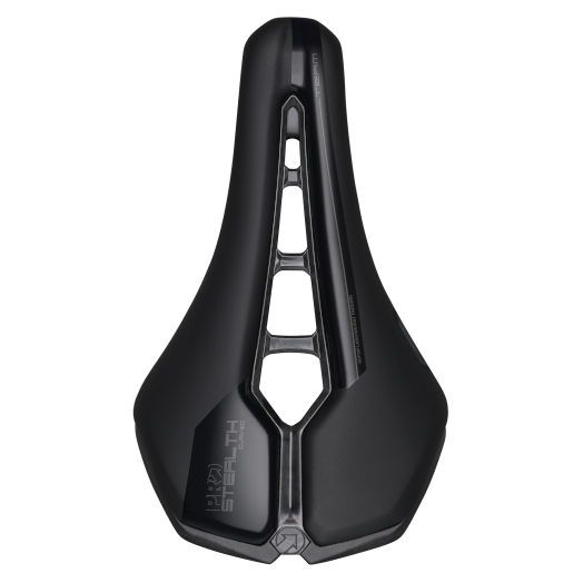 STEALTH TEAM CURVED 142mm PRO Saddle Trilhos de carbono Preto