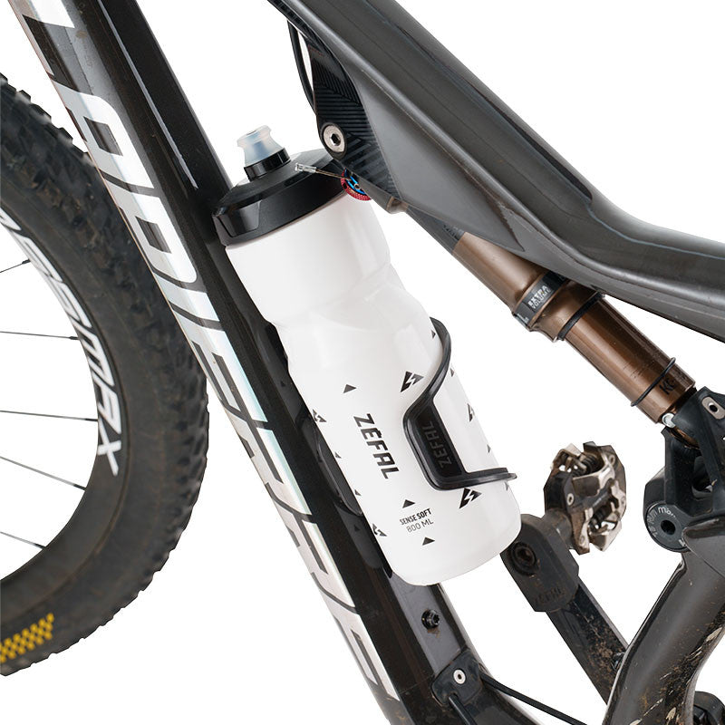 ZEFAL PULSE S2 Suporte para biberão esquerdo em carbono Preto