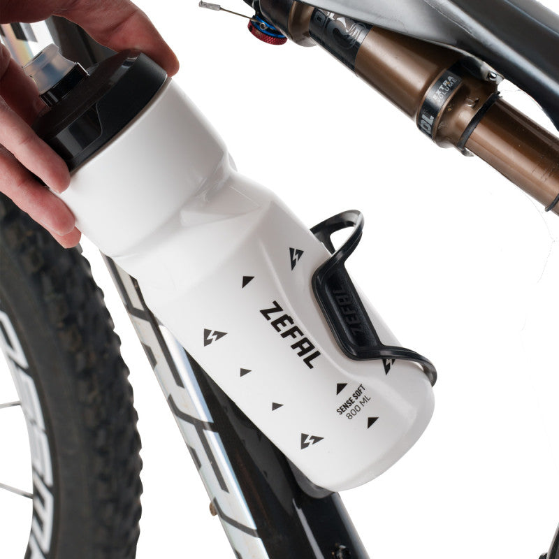 ZEFAL PULSE S2 Suporte para biberão esquerdo em carbono Preto